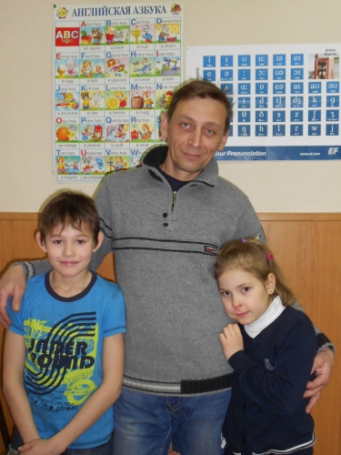 Андрей, Леша и Аня Шабановы